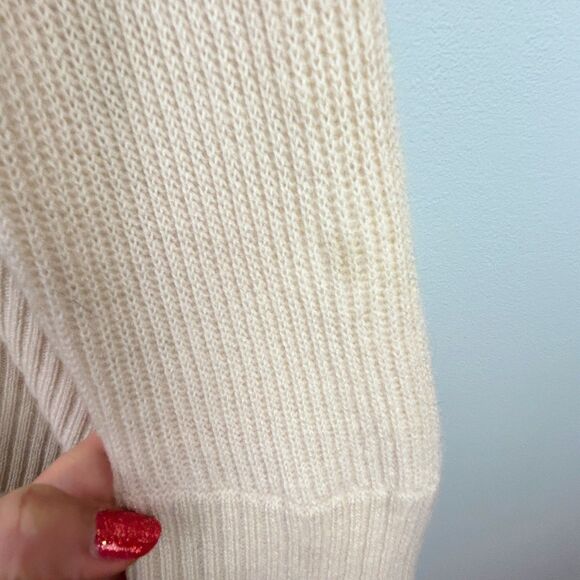 Isda & Co 100% Cashmere Open Front Cardigan Sweater Cream Long Sleeve Classic S - Picture 13 of 13